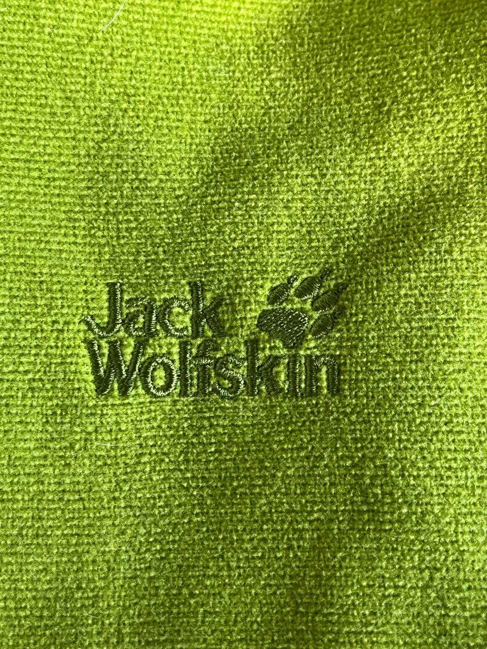 Jack Wolfskin Men's Lime Green Half-Zip Fleece Pullover - Picture 2 of 10